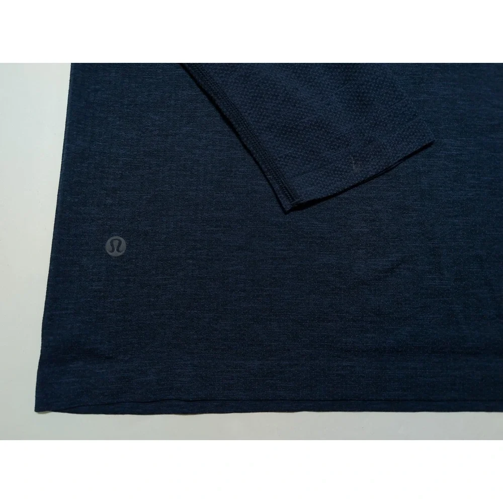 LULULEMON Tampa Bay Lightning NHL Metal Vent Tech 1/4 Zip Pullover Blue Large L